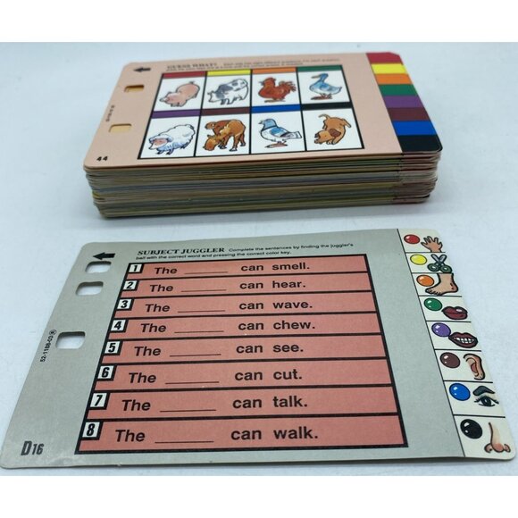 Vintage 1989 Vtech Little Talking Scholar Toy Original Set And 3 Expansion Sets - Picture 9 of 16